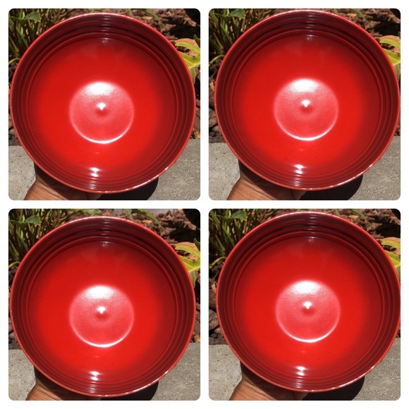 Le Creuset Other - 4 New Red LE CREUSET Bowls